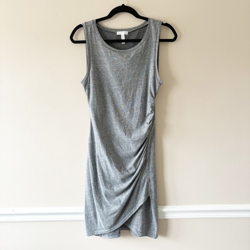 Leith Gray Rouched Bodycon Dress Size Small